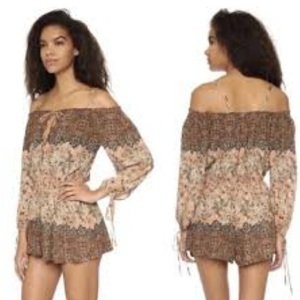 Free people So Divine off the shoulder romper size Small
